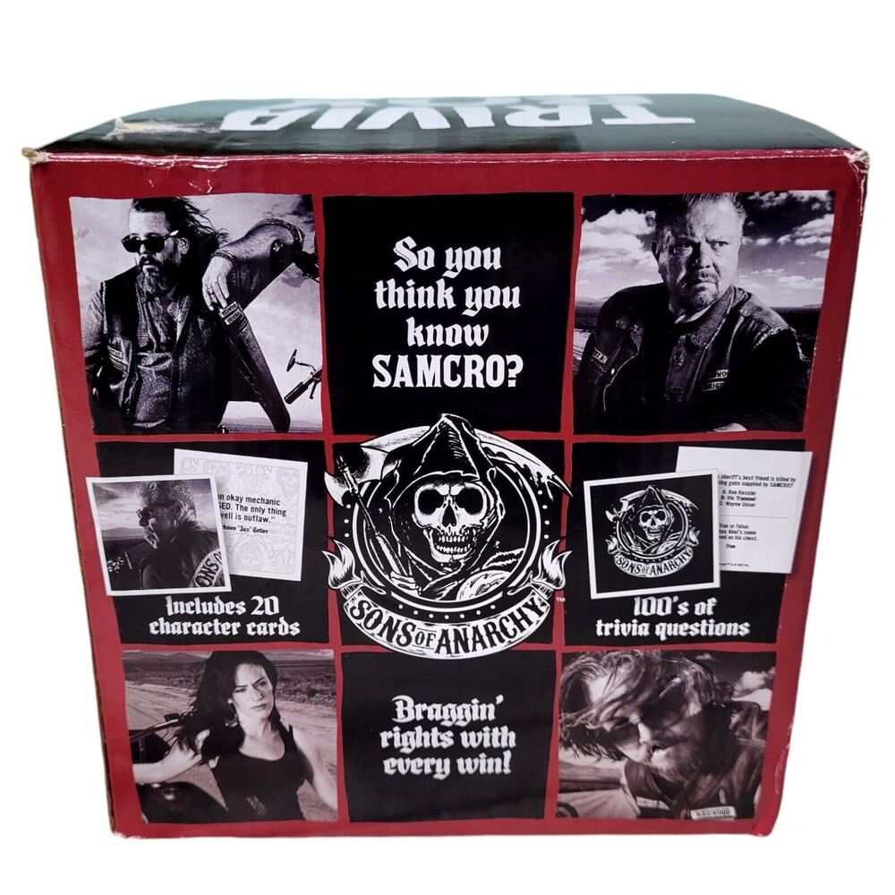 SONS of ANARCHY Trivia Box Card Game Cardinal Games 2012